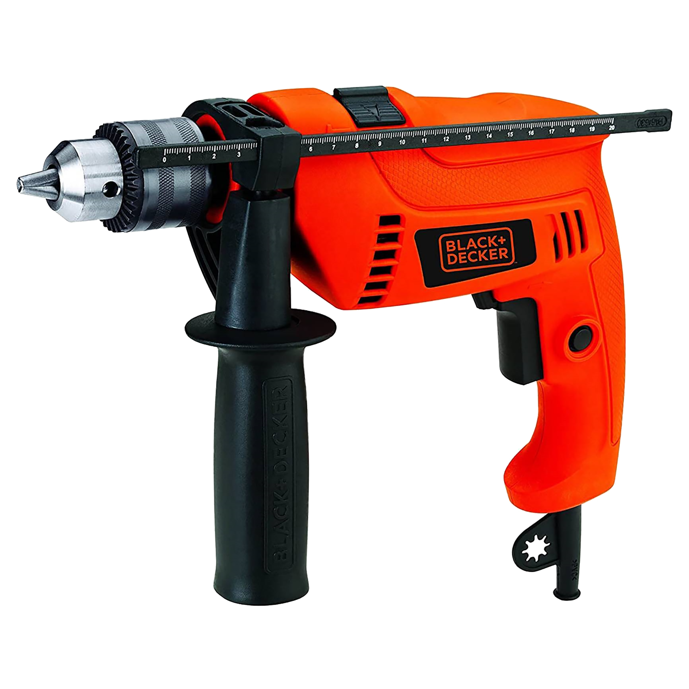 BLACK DECKER HD555KA50 550 Watts Drill Kit Lock On Switch Orange